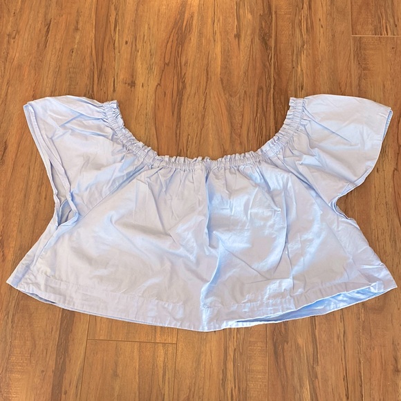 Wilfred Off-The-Shoulder Ruffle Crop Top - Picture 4 of 4